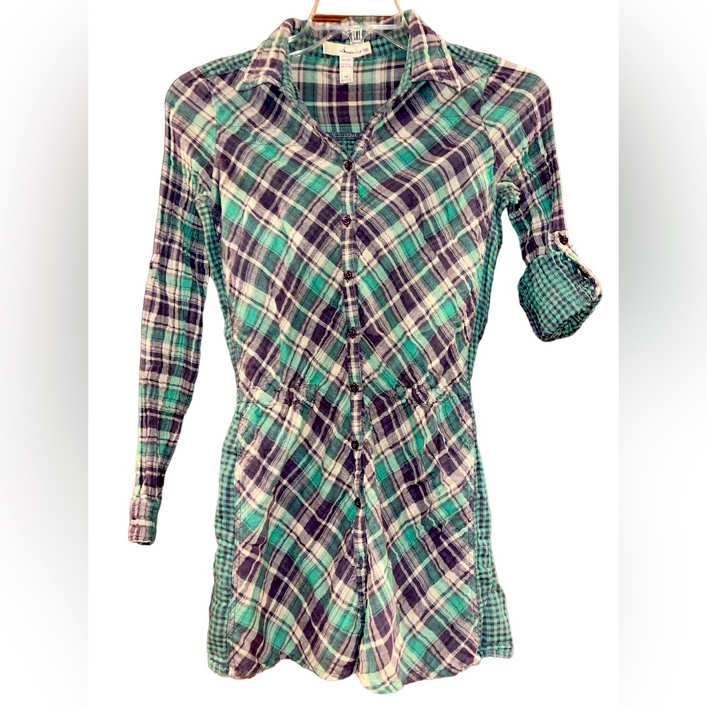 “ American Rag Cie” soft flannel mini dress/tunic size M